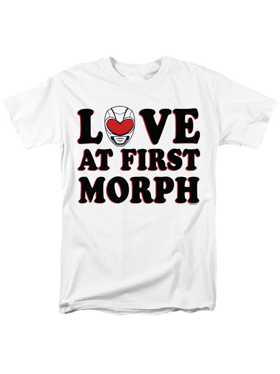 Valentine's Day Love At First Morph Unisex Adult T Shirt, White, Large