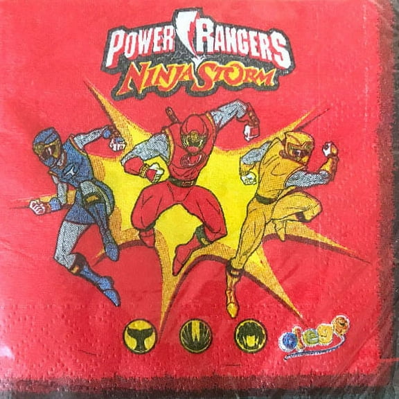Power Rangers Vintage 2003 'Ninja Storm' Small Napkins (16ct)