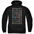 thumbnail image 1 of Power Rangers Visual Timeline Adult Pullover Hoodie Sweatshirt Black, 1 of 1
