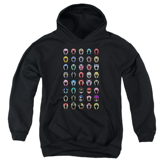 Power Rangers - Visual Timeline - Youth Hooded Sweatshirt - Large