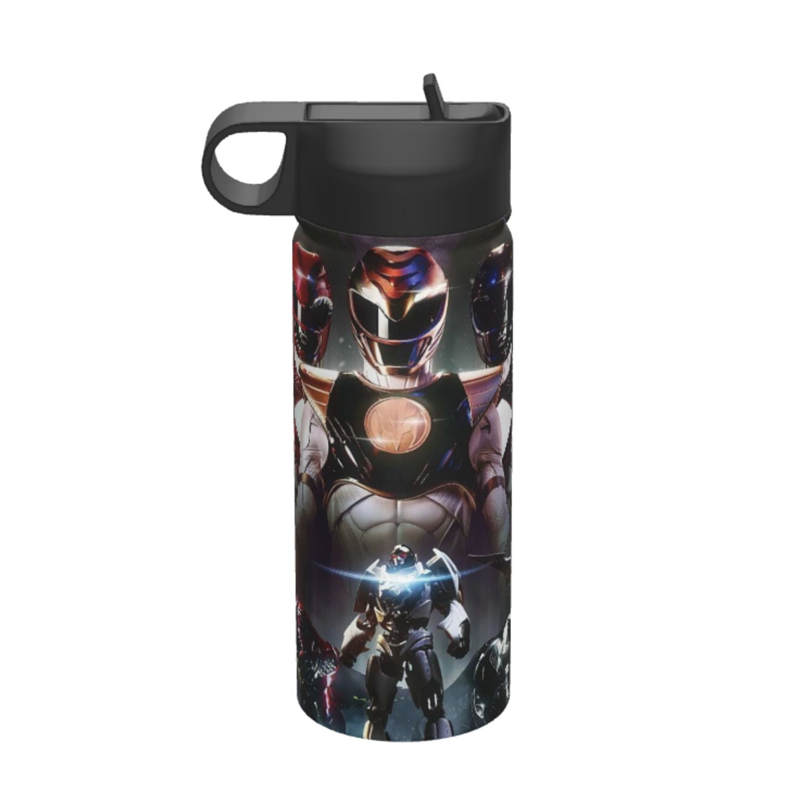 Power Rangers Water Bottle with Straw Lid 18 oz Stainless Steel Vacuum ...