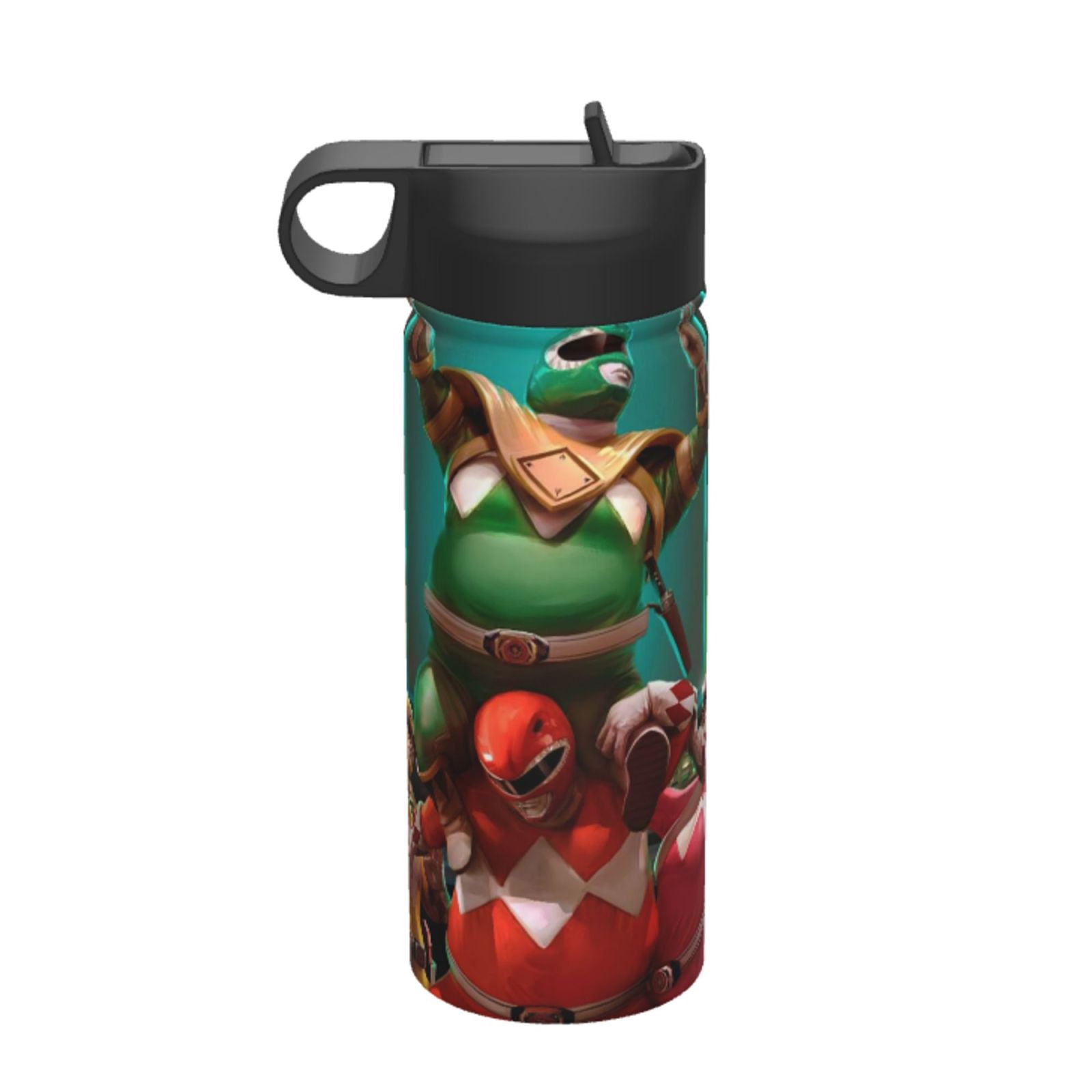 Power Rangers Water Bottle with Straw Lid 18 oz Stainless Steel Vacuum ...