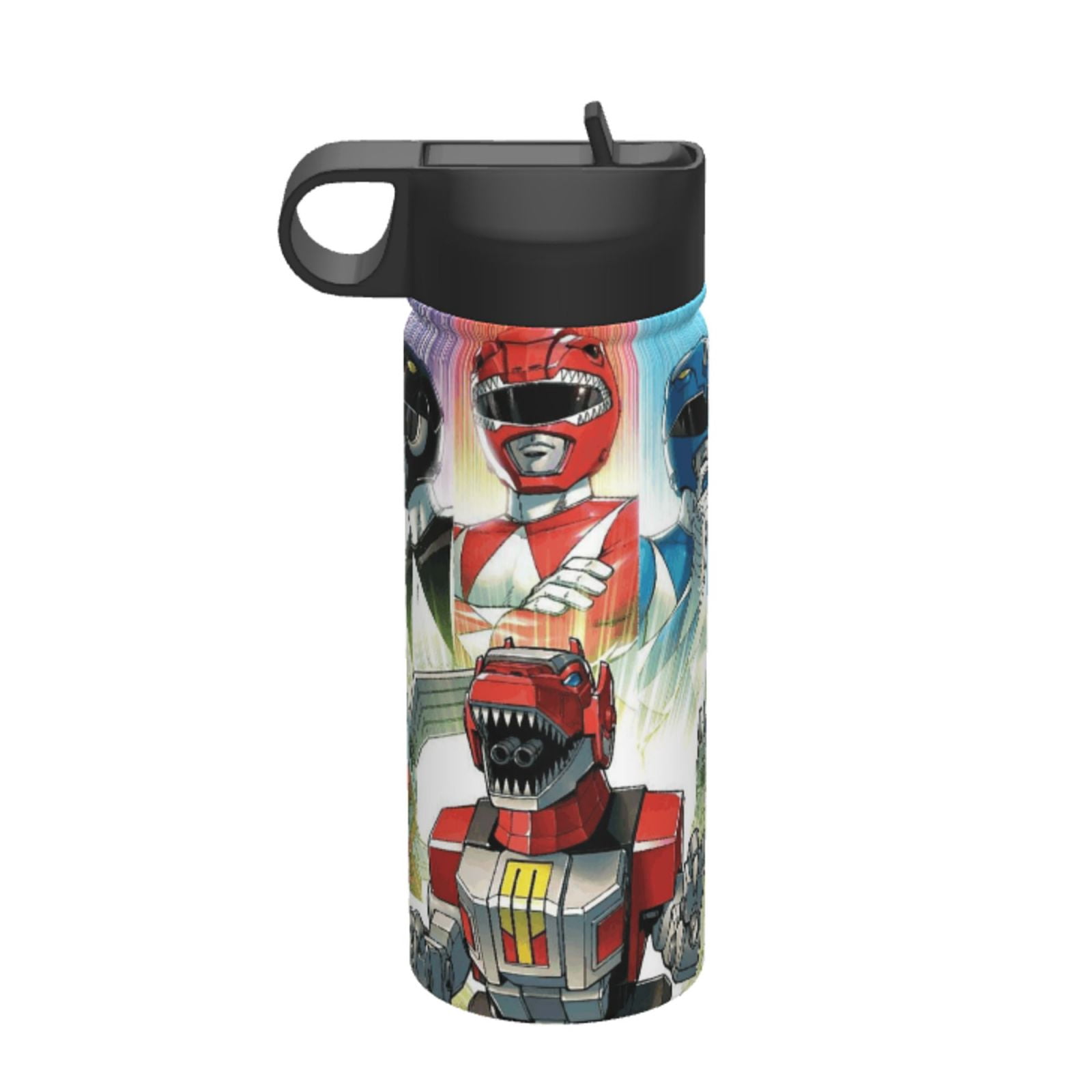 Power Rangers Water Bottle with Straw Lid 18 oz Stainless Steel Vacuum ...