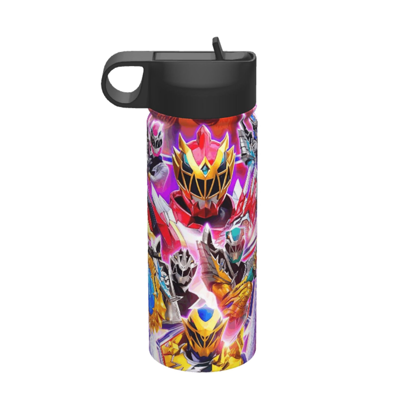 Power Rangers Water Bottle with Straw Lid 18 oz Stainless Steel Vacuum ...