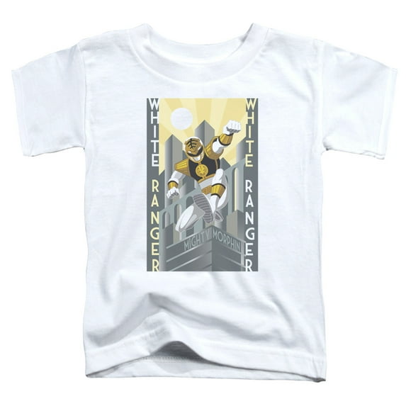 Power Rangers - White Ranger Deco - Toddler Short Sleeve Shirt - 4T