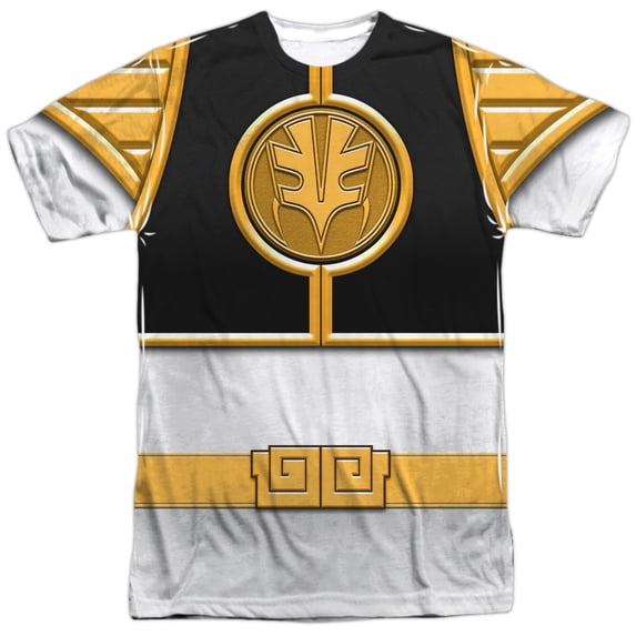 Power Rangers White Ranger Mens Sublimation Polyester Shirt