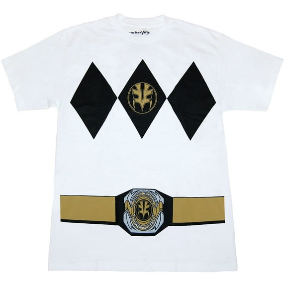 Power Rangers White Ranger with Belt Costume T-Shirt