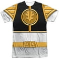 thumbnail image 1 of Power Rangers White Rangerallover Print Officially Licensed Sublimation Adult T Shirt, 1 of 2