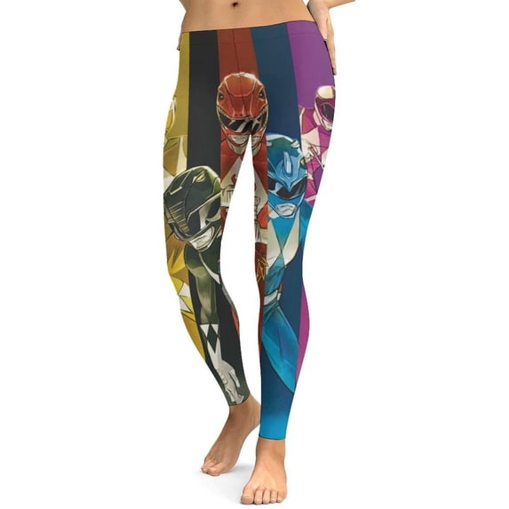 Power Rangers Womens Lounge Legging Soft Workout Athletic Running Yoga Pants Yoga Leggings L