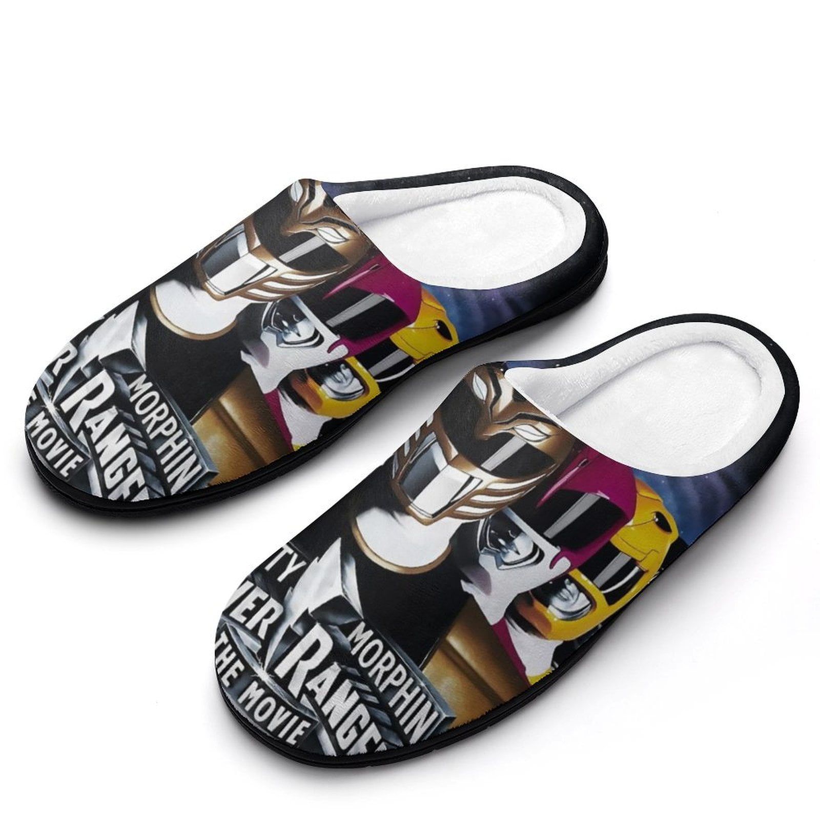 Power Rangers Womens Slippers Anti-slip Fluffy Fuzzy House Slippers ...