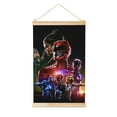thumbnail image 1 of Power Rangers Wooden Shaft Hanging Poster Home Decor Poster Wall Art Painting For Living Room Bedroom 20"X30", 1 of 7