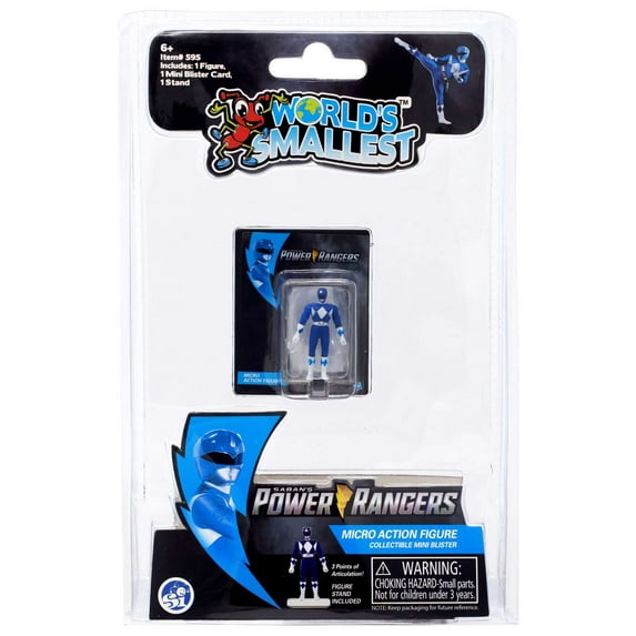 Power Rangers World's Smallest Blue Ranger Action Figure