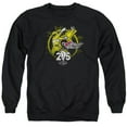 thumbnail image 1 of Power Rangers Yellow 25 Adult Crewneck Sweatshirt Black, 1 of 1