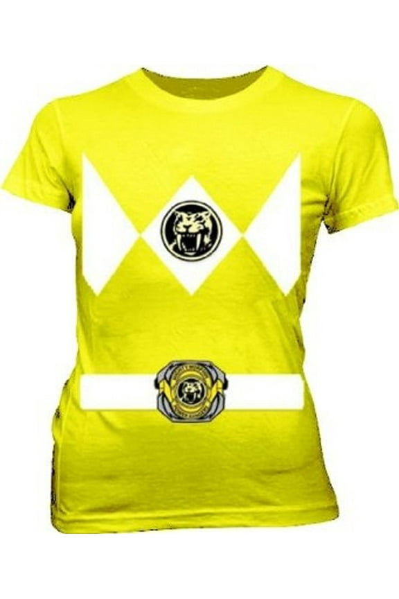 Power Rangers Yellow Ranger Costume Juniors T-Shirt
