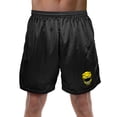 thumbnail image 1 of Power Rangers Yellow Ranger Helmet Mens Lined Mesh Shorts, Black, Medium, 1 of 6