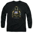 thumbnail image 1 of Power Rangers Yellow Ranger Long Sleeve Adult 18/1 T-Shirt Black, 1 of 1