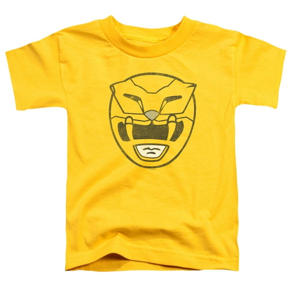 Power Rangers - Yellow Ranger Mask - Toddler Short Sleeve Shirt - 4T