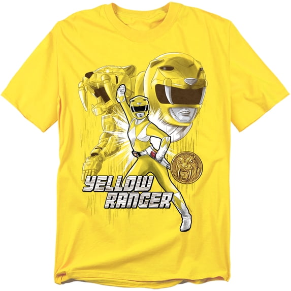Power Rangers T-Shirt Yellow Ranger Unisex Graphic Tee For Men & Women Yellow 