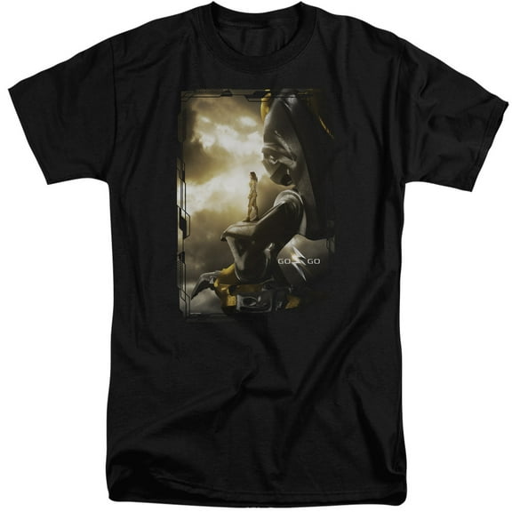 Power Rangers - Yellow Zord Poster - Tall Fit Short Sleeve Shirt - XXX-Large