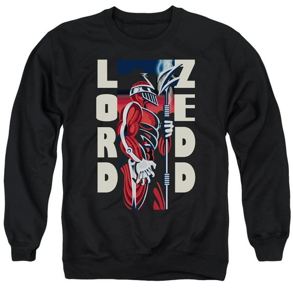 Power Rangers Zedd Deco Adult Crewneck Sweatshirt Black