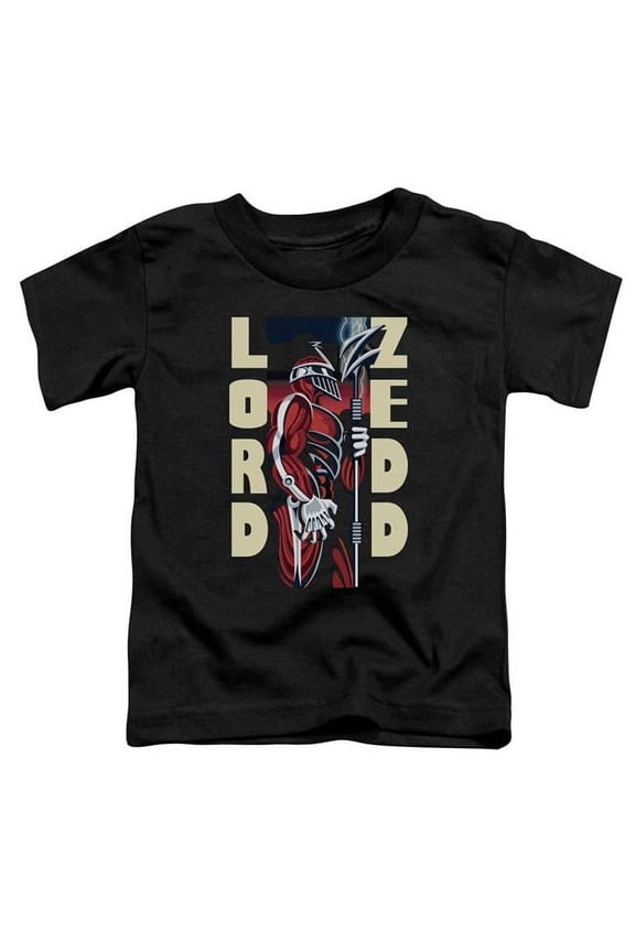 Sportswear PWR200-KT-1 Power Rangers Zedd Deco Toddler Short Sleeve T-Shirt, Black - Large 4T