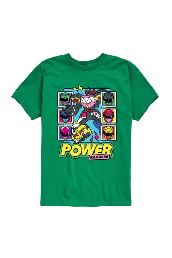 - Zord Heads- Boy's Short Sleeve Tee