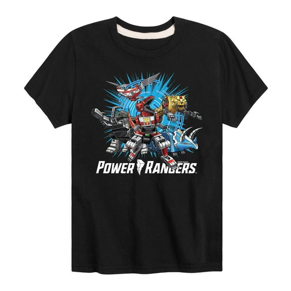 Power Rangers - Zords - Boy's Short Sleeve Tee
