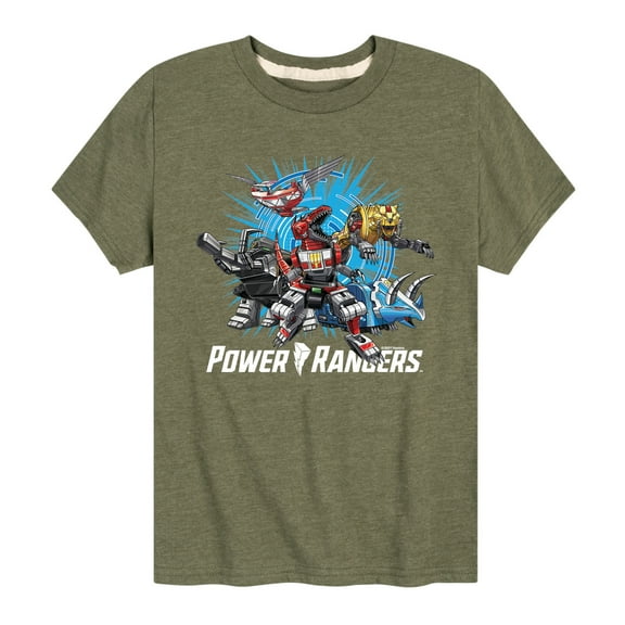 Power Rangers - Zords - Boy's Short Sleeve Tee