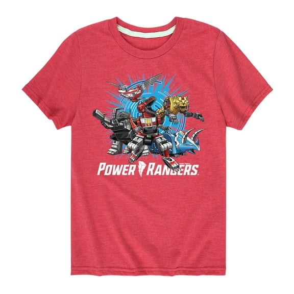 Power Rangers - Zords - Boy's Short Sleeve Tee