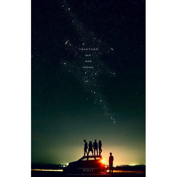 Power Rangers set of 2 2016 13x20 mini movie posters (teaser and Blue Ranger)