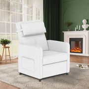 Power Recliner Chair for Living Room Electric Adjustable Reclining Sofa Chair Home Theater Seating with USB Port and Side Pocket, Faux Leather Lounge for Small Spaces