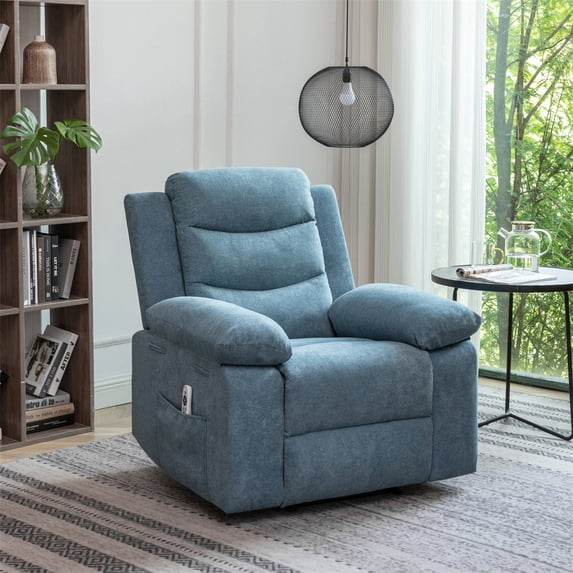 Power Recliner Chair With Adjustable Massage Function, Recliner Chair With Heating System For Living Room 38.1"(L) x 36.6"(W) x 40.5"(H)