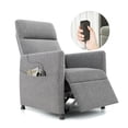 thumbnail image 1 of Power Recliner Chair for Adults,Modern Fabric Electric Recliner Sofa Chair with Footrest and Padded Seat for Space-Saving,Living Room,Light Gray, 1 of 7