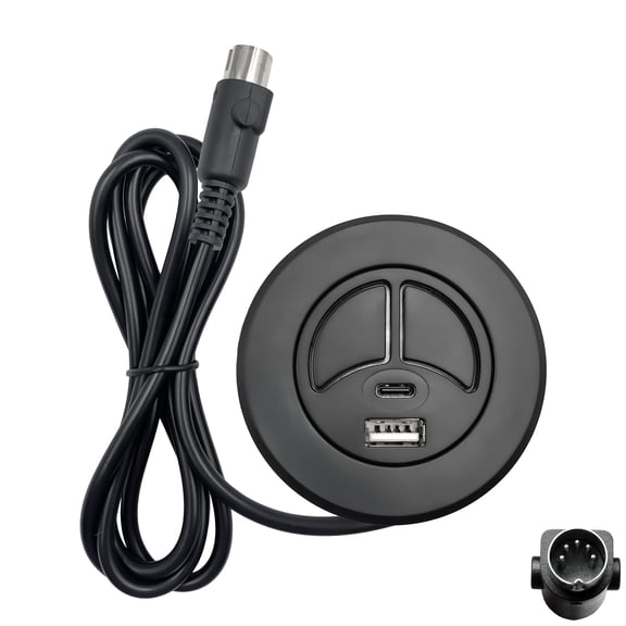 Power Recliner Emomo 2 Button 5 Pin Round Switch Hand Control with USB A C Port Replacement for Lift Chair