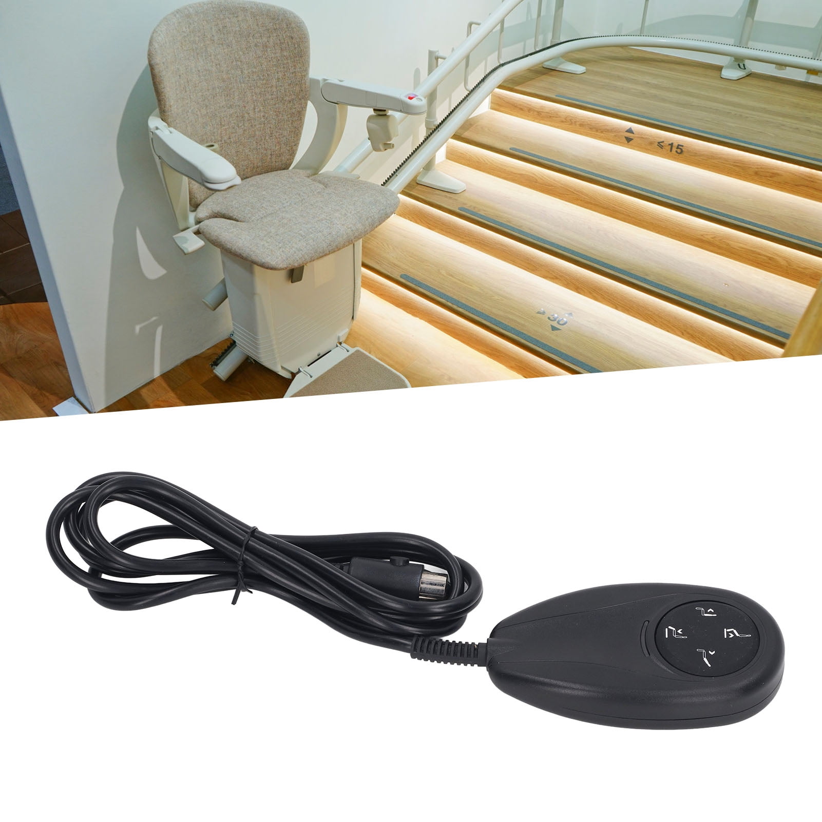 Power Recliner Hand Control, Up Down 5 Pin Lift Chair Remote 4 Buttons Sensitive For Electric