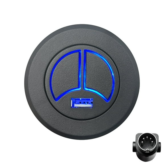 Power Recliner Lift Chair Emomo 2 Button 5 Pin Switch Hand Control Model RemoP20 Replacement with USB