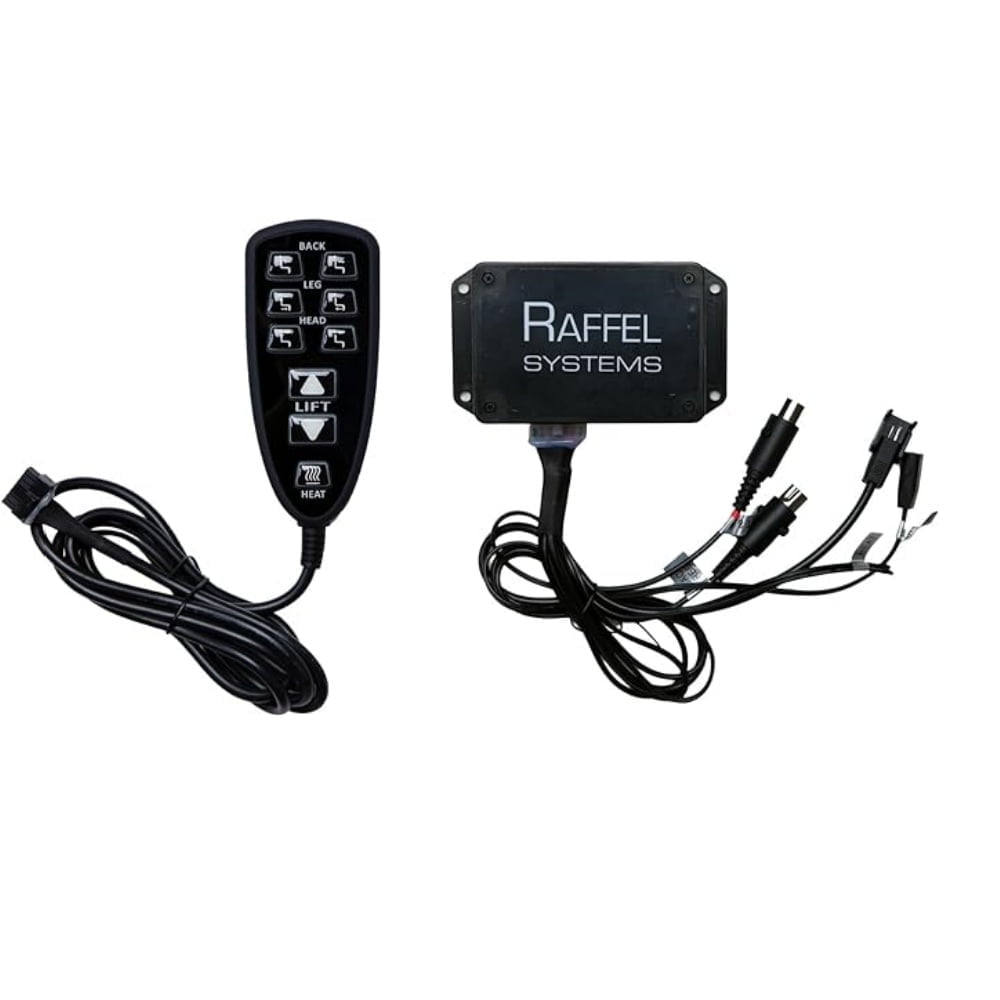 Power Recliner Lift Chair Raffel Systems HC HR3B 01 Remote Hand Control with 9 Buttons and Junction Box Combo Replacement