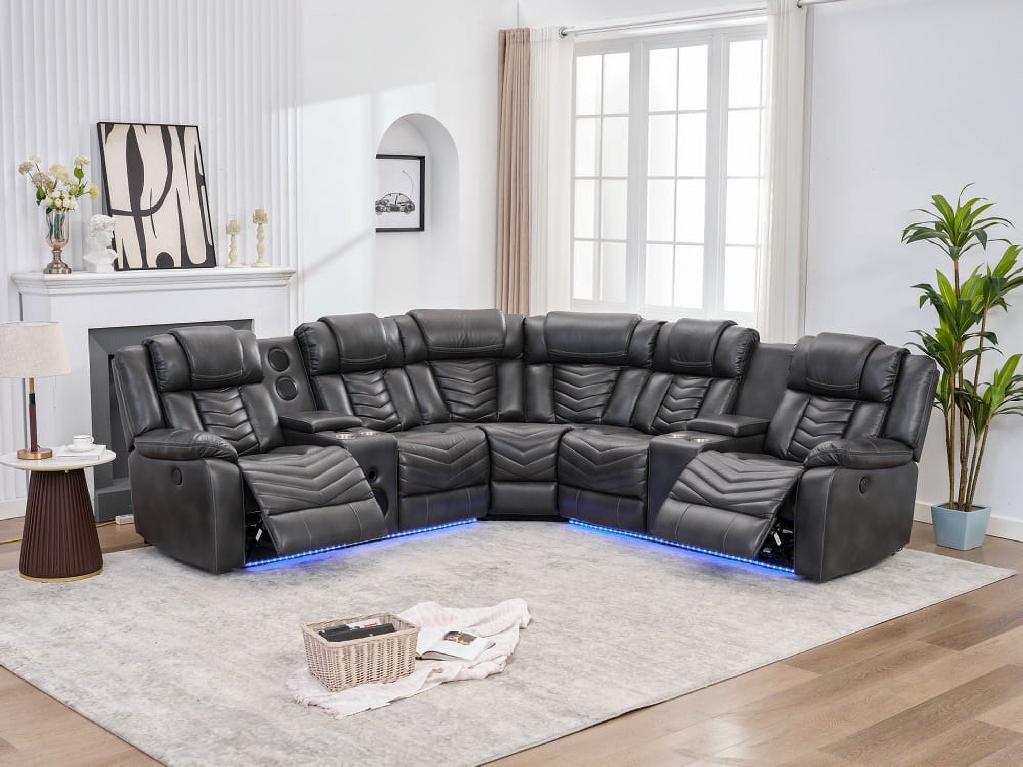 Home Theatre Reclining Theater Couch Recliner Sofa For Home Theater EASTON  Home Theatre Reclining Sofa