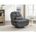 thumbnail image 1 of Power Recliner Swivel Glider Chair with USB Charger and Bluetooth Music Player for  Sleep Working Game and Leisure Model, Fabric, Grey, 1 of 8