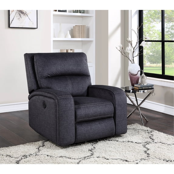 Power Reclining Chair, Dark Gray - Seat Zone Charging Zero Wallhugger ...