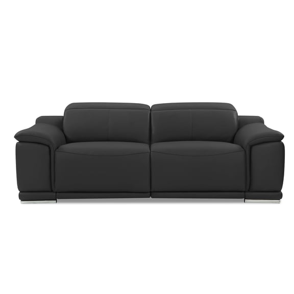 Power Reclining Leather Sofa with Foam Filler and USB Charger / Ideal for Home Offices