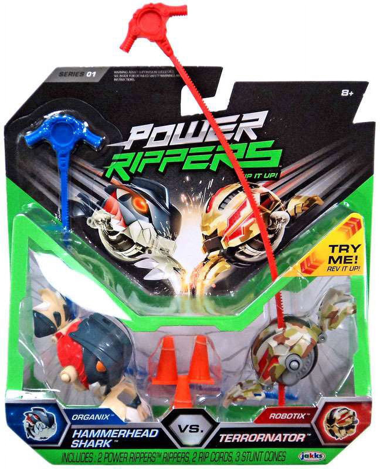 Power Riper Power Rippers Organix vs Robotix Series 1 Hammerhead Shark vs ...