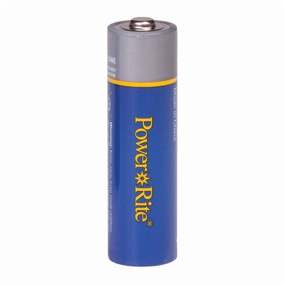 Power Rite AA Alkaline Battery, 4/Pkg