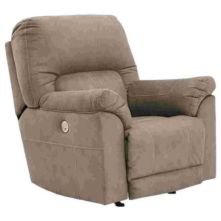 Power Rocker Recliner with Corner Blocked Frame, Slate Gray
