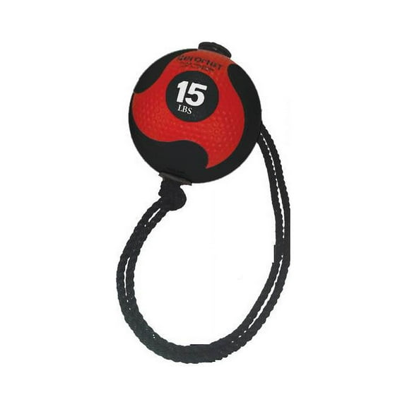 Power Rope Medicine Ball in Red