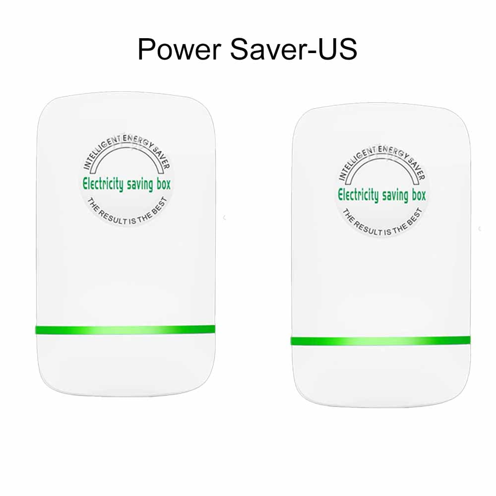 Power Save, Energy Saver, Electricity Saving Box Household Office Market Device Electric Smart US Plug (2 Pack)