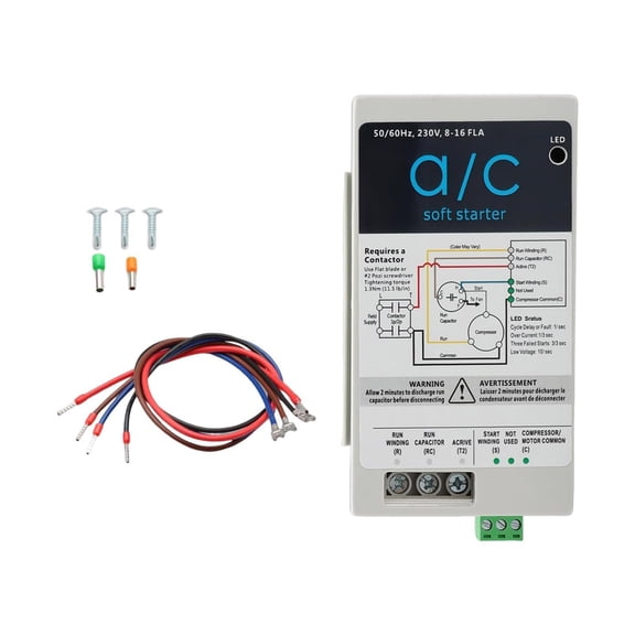 Power Saving Soft Starter For Units Prevents Circuit Overload Heat Resistant PP Component Systems Upgrade