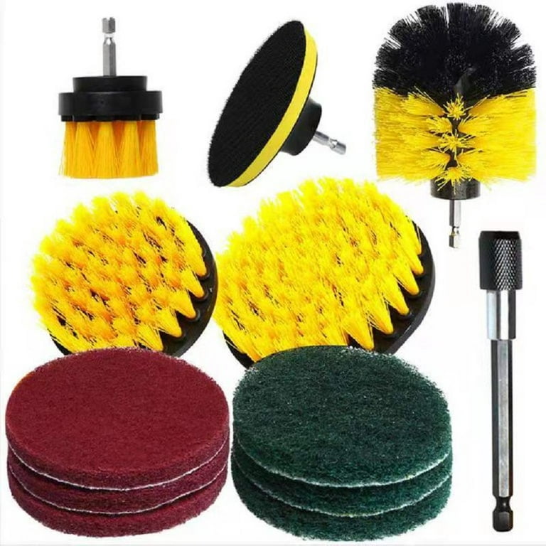 Drill Brush and Pads Set, Drill Brush Scrubber