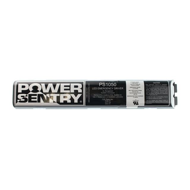 PowerSentry PS1050 Emergency LED Driver, 120V277VIn, 1.5 Hour 1.5A