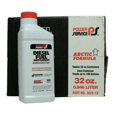 Power Service Diesel Fuel Supplement + Cetane Boost Automotive Additive, 12 Ounce (12 Pack)